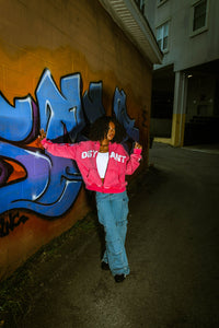 PINK DISTANT HOODIE
