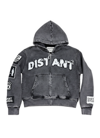 BLACK DISTANT HOODIE