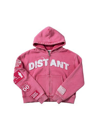 PINK DISTANT HOODIE
