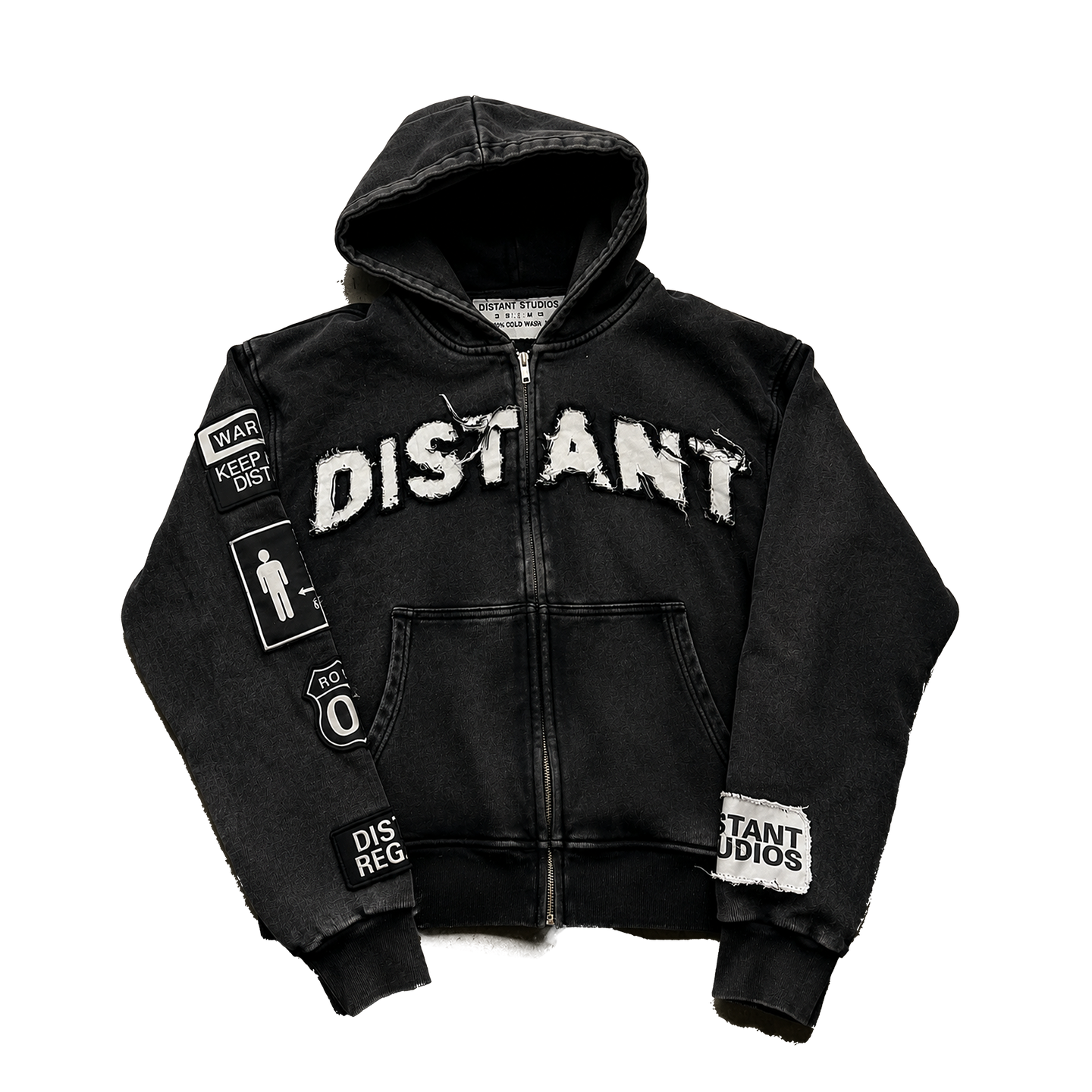 BLACK DISTANT HOODIE