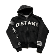 BLACK DISTANT HOODIE