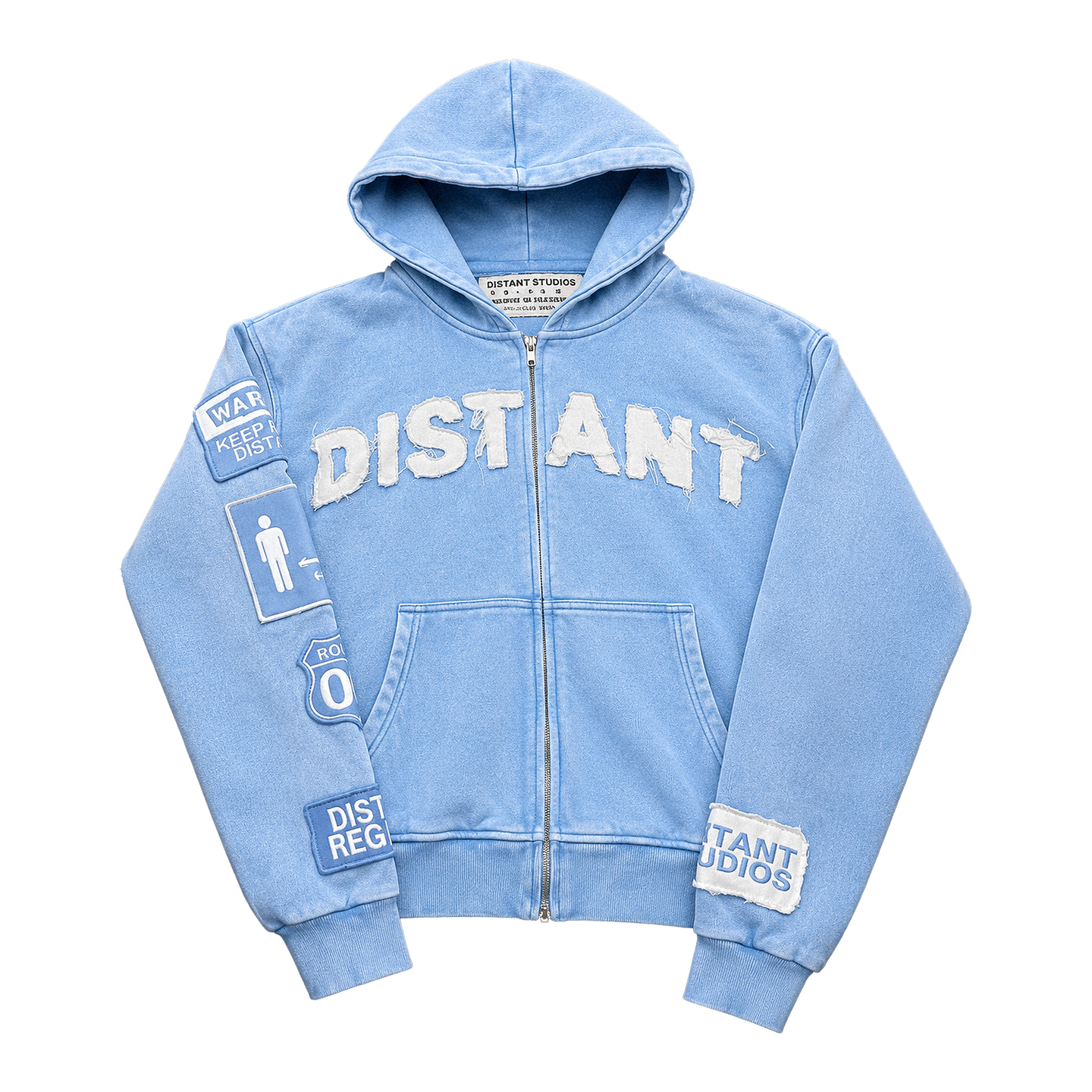 BLUE DISTANT HOODIE