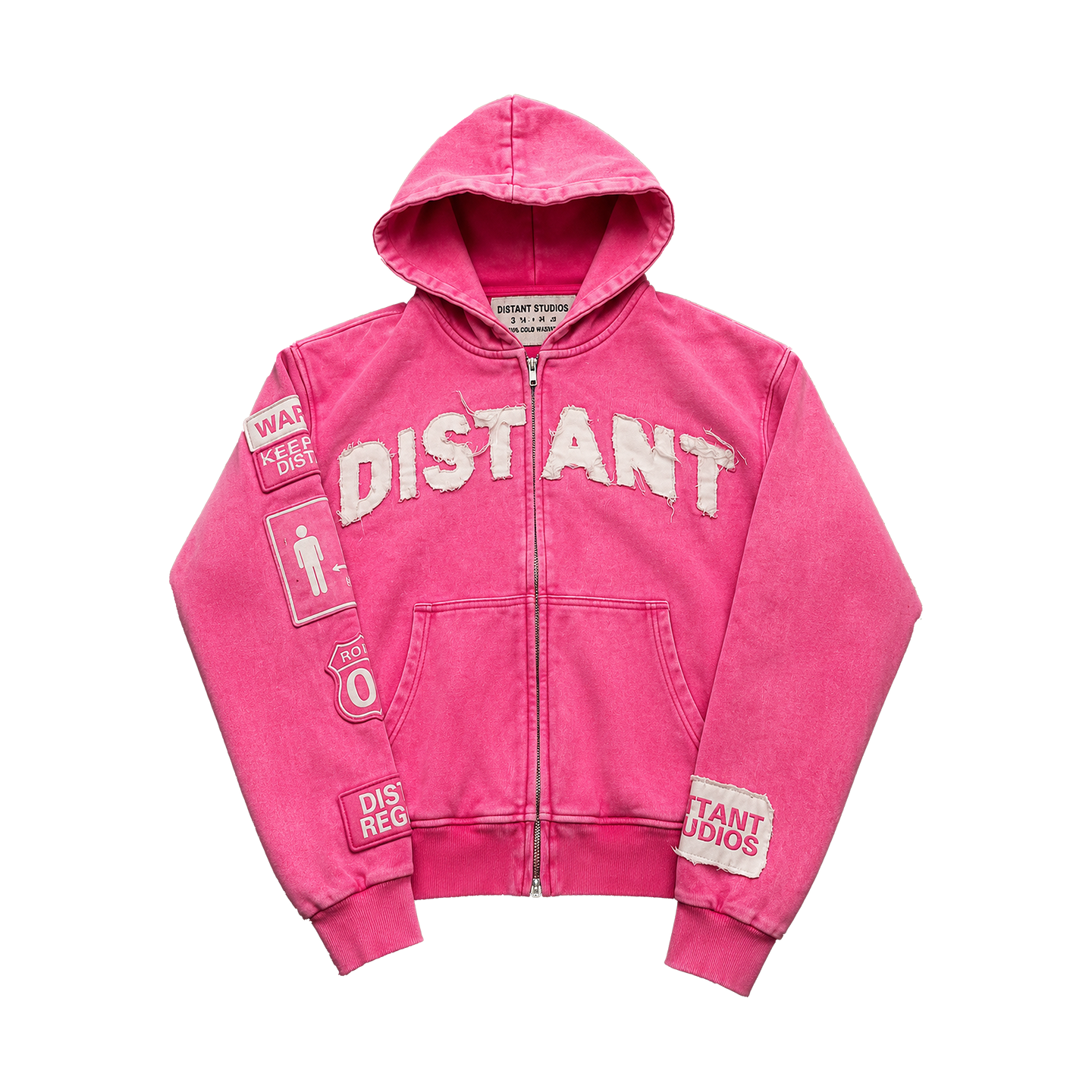 PINK DISTANT HOODIE