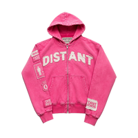 PINK DISTANT HOODIE