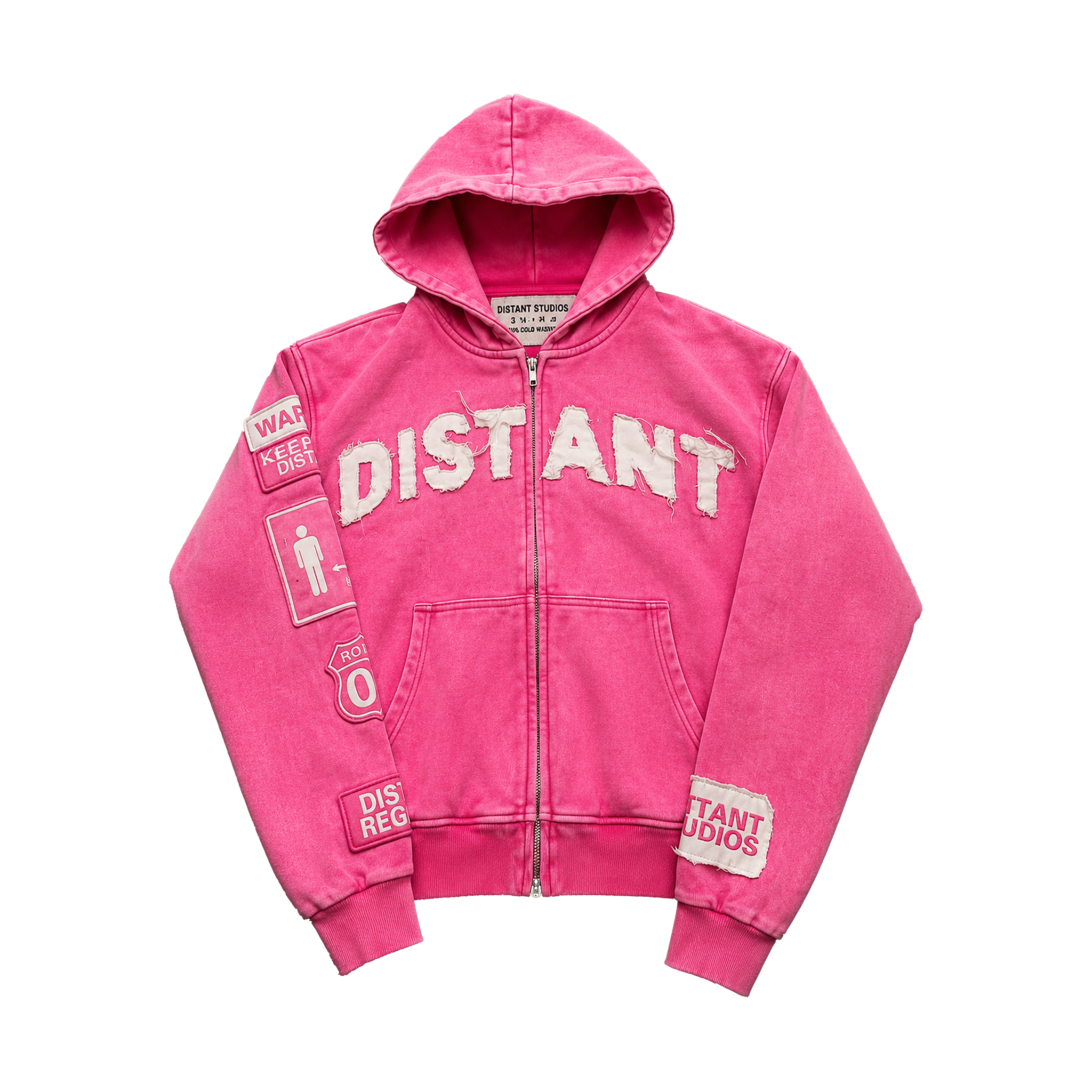 PINK DISTANT HOODIE