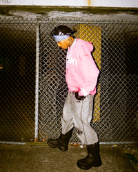 PINK DISTANT HOODIE