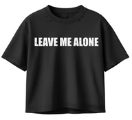 BLACK LEAVE ME ALONE TEE