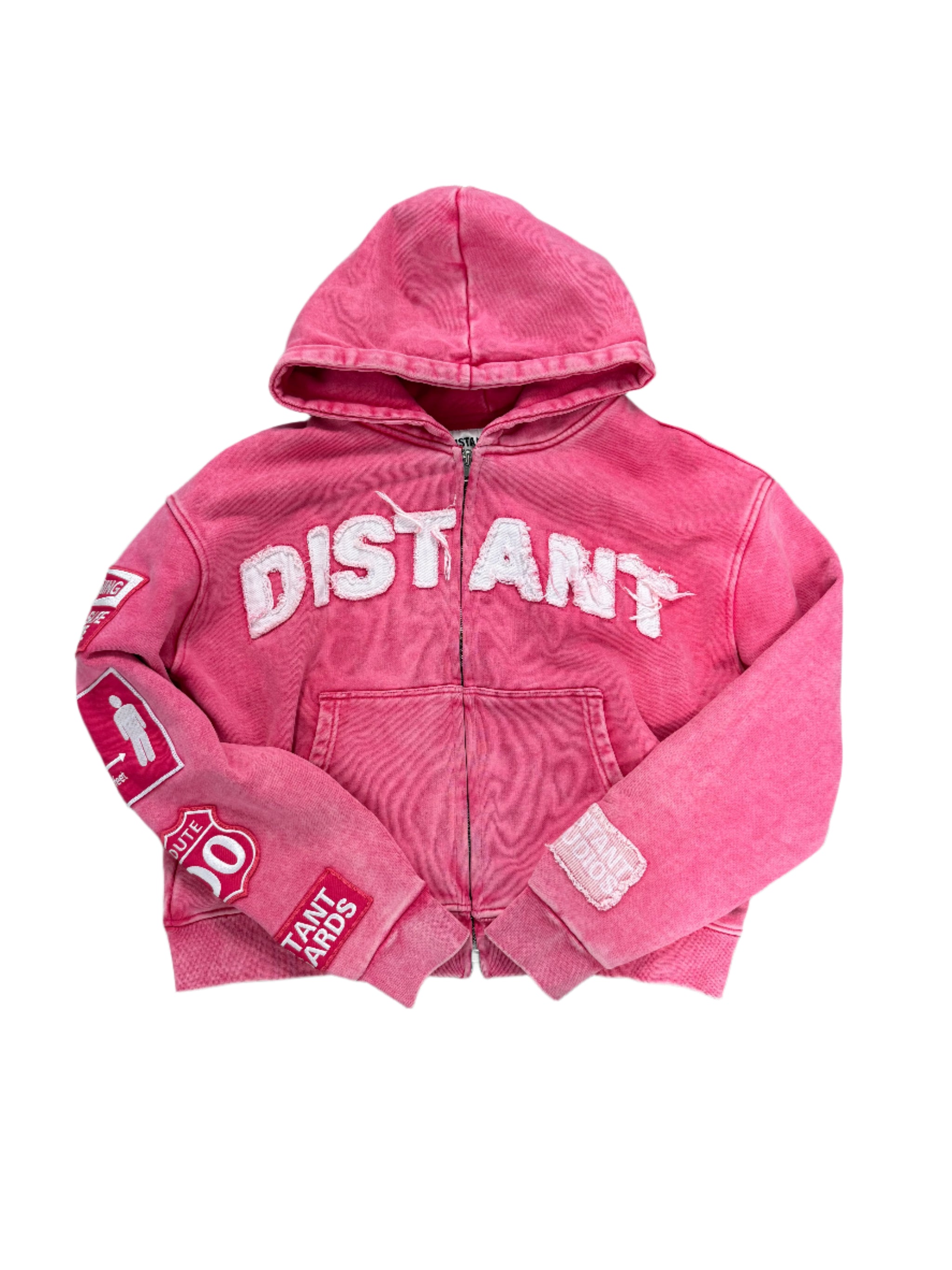 PINK DISTANT HOODIE
