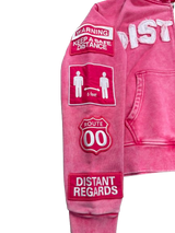 PINK DISTANT HOODIE