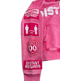 PINK DISTANT HOODIE