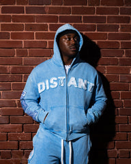 BLUE DISTANT HOODIE