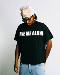 BLACK LEAVE ME ALONE TEE