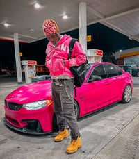 PINK DISTANT HOODIE