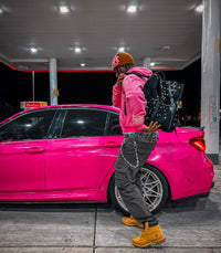 PINK DISTANT HOODIE