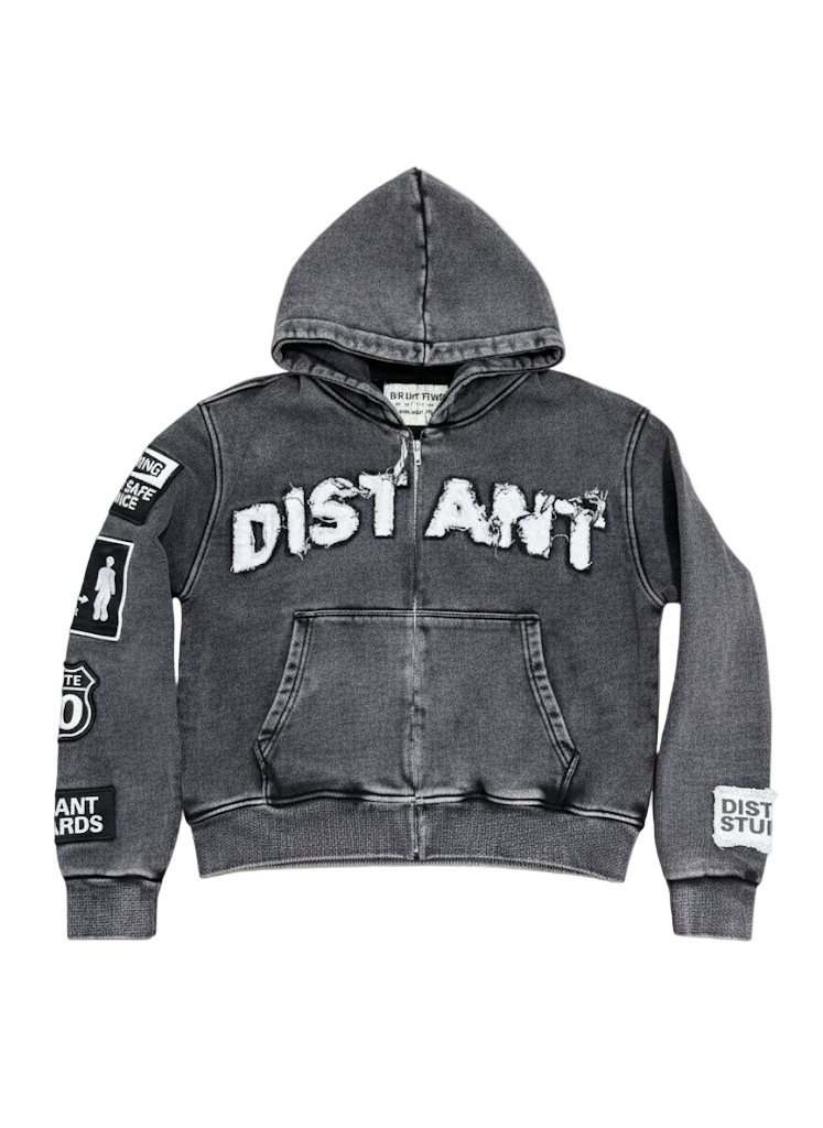 BLACK DISTANT HOODIE